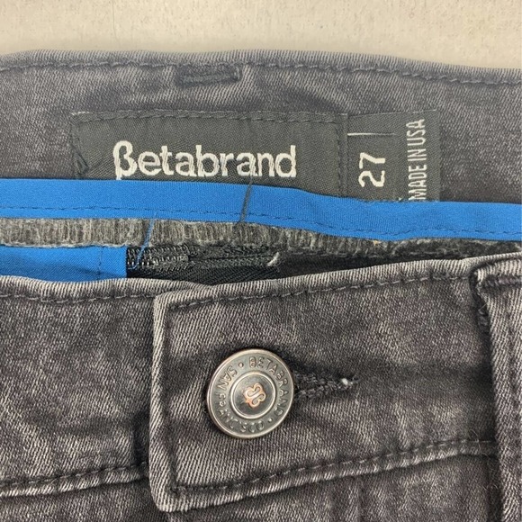 Betabrand Womens Slim Skinny Jeans Black Pockets Stretch USA 27 - Picture 4 of 8